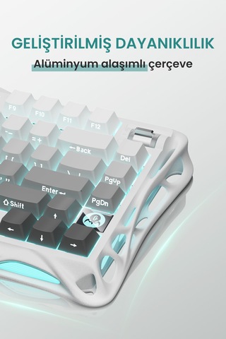 Gravastar Mercury K1 RGB Kablosuz Mekanik Oyuncu Q Klavye