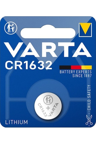 Varta 6632 CR1632 Lithium 3V Pil 10'lu