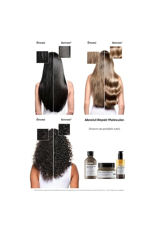 Absolut Repair Molecular Çift Fazlı Profesyonel Saç Bakım Yağı 90 Ml