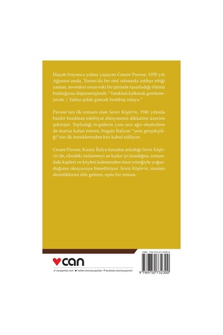 Senin Köylerin - Cesare Pavese -  Can Yayınları