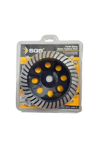 Sgs Elmas Beton Mermer Granit Taşlama Diski - Turbo - 180 Mm.