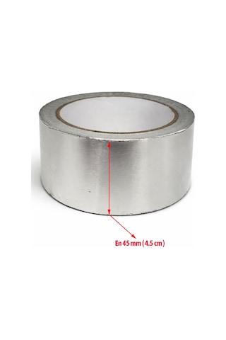 Alüminyum Folyo Bant 45 Mm X 25 Metre Isıya Dayanıklı Havalandırma Klima İzolasyon Tamir Bandı