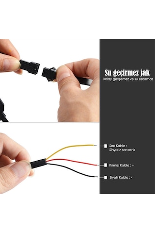 Far Içi Far Üstü Kristal Rgb Kayar Led Telli 16lı