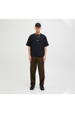 Jack & Jones Dynamic Script Erkek Siyah Tişört 12273310-b Siyah