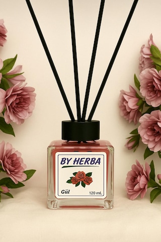 By Herba Gül Aromalı Çubuklu Oda Kokusu 120ml