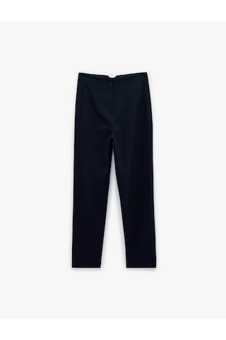 Koton Viskon Karışımlı Ekstra Yüksek Bel Slim Fit Cigarette Pantolon Lacivert 6sak40099uw Lacivert