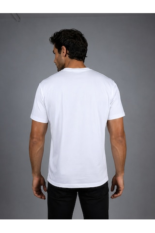 Bisse Beyaz Bi Si Klet Yaka Basi C T-shirt Ts26y26105 D01