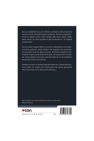 Bir Gençlik - Patrick Modiano - Can Yayınları