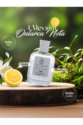 Hediyelik Set Özel Erkek Edp Parfüm Ve Siyah Deri Kartlık - E-106 Amber