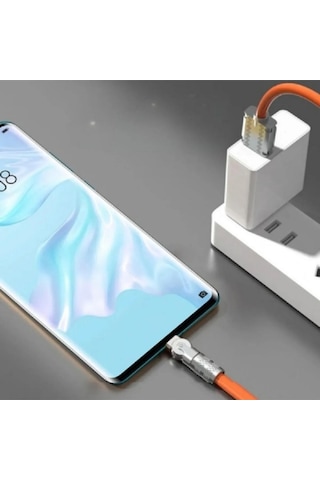Android Type-c Dönebilen Şarj Kablosu Oynar Başlıklı1.2 Metre
