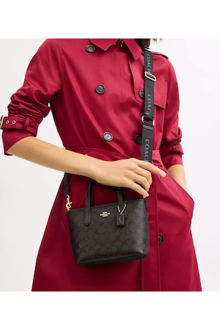 Coach City Mini Tote Kadın Çanta Acı Kahverengi