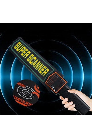 Techtic Scanner Metal Üst Arama El Dedektörü Güvenlik Havaalanı
