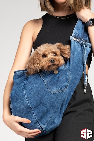Salya Store Kedi Köpek Taşıma Çantası Kot Anne Kucağı Cnt-107