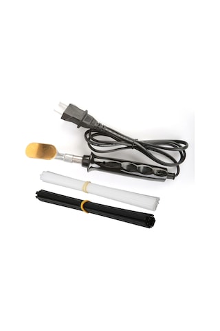 Kangvka Araba Tamponu Tamir Seti: Elektrikli Kaynak Makinesi 50w, 40 Plastik Çubuk, Demir Tutucu, Tel Fırça Ve Ağ - Avrupa Standardı