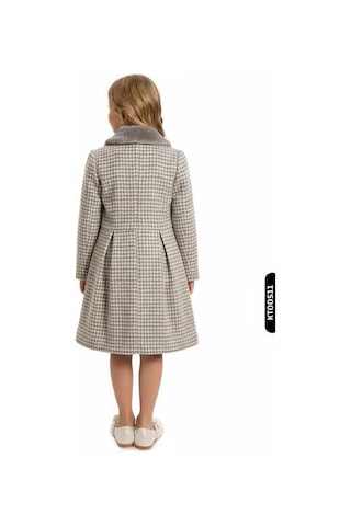 Xo Kids Kız Çocuk Kaban 8-12 Yaş 1057 Gri