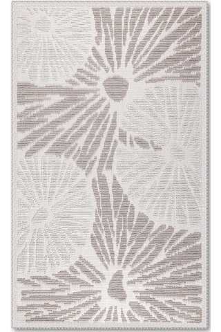 Angers Doğal Pamuklu 2'li Banyo Paspas & Halı Seti 60x100+50x60 Cm - Taş Taş