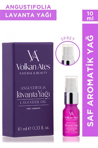 Volkan Ates Natural & Beauty Lavandula Angustifolia Saf Lavanta Yağı Sprey 10 Ml