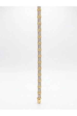 14 Ayar Altın Gold Top Bileklik 1226