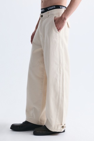 Vamos Relaxed Fit Pantolon Taş