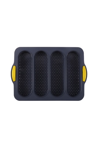 Fransız Bagetleri/sosisli Sandviçleri Pişirmek İçin Silikon Somun Siyah