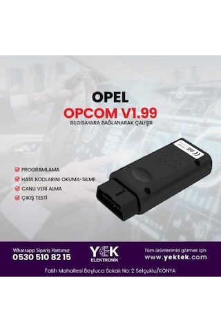 Opcom V1.99 Opel-Chevrolet Arıza Tespit/Gizli Özellik Açma Cihaz