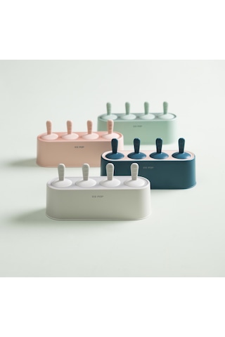 Pembe 4'lü Dondurma Kalıbı