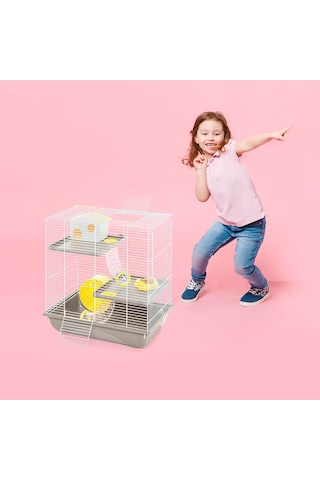 Imac - 989 - Crıcetı 7 Hamster Kafesi - Csmo-tex - Kahve 45x30x47,5cm
