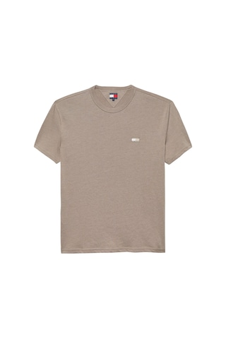 Tjm Reg Badge Tee Ext Erkek Gri T-shirt - Dm0dm22667