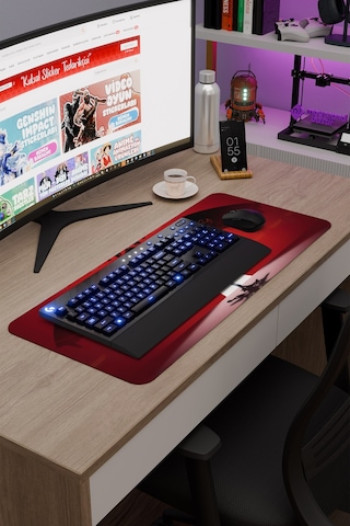 Ultrakill Kaymaz Dikişli Kauçuk Oyuncu Mousepad V5 - 70x30 Xl Gaming Mouse Pad Fare Altlığı