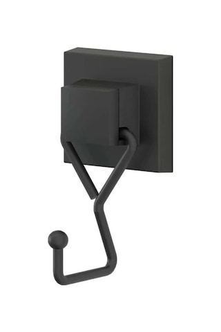 Easyfix Yapışkanlı Banyo Havlu Askısı Siyah Tek Kancalı Siyah