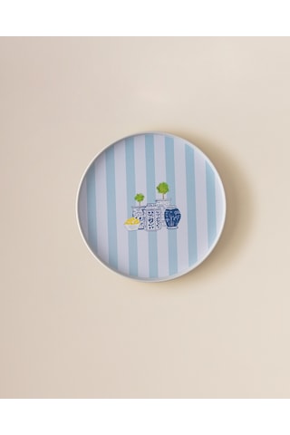 Madame Coco Carine Yuvarlak Örgü Tepsi - Renkli Teps0000000138 Çok Renkli