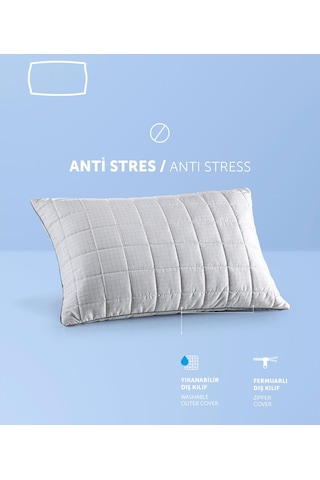 Pafu Anti-stress Yastık 50x70 Cm Beyaz