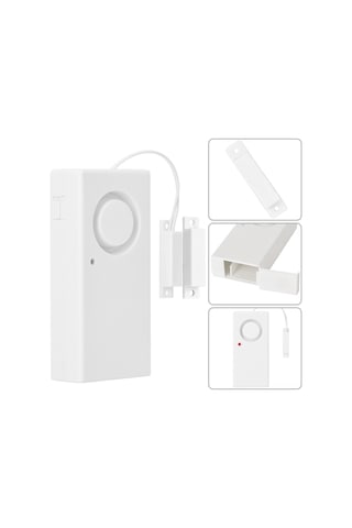 Geeroyoo Abs Plastik Kasa 130db Sesli Manyetik Kapı Alarmı, 5m Çip İle Güvenli, Düşük Tüketim, Hırsızları Korkutmak İçin