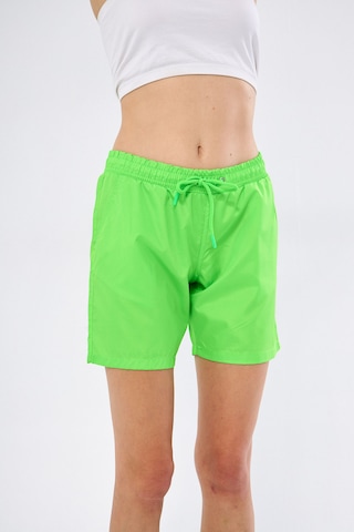 Fantasy Kadın Neon Yeşil Hızlı Kuruyan Deniz Şortu Edy6110ny Yeşil