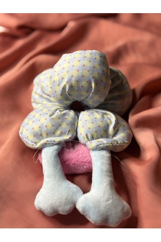 Figürlü Simit Toka - Eğlenceli Topuz Tokası - Dev Toka - Çılgın Saç Tokası Koyu Pembe