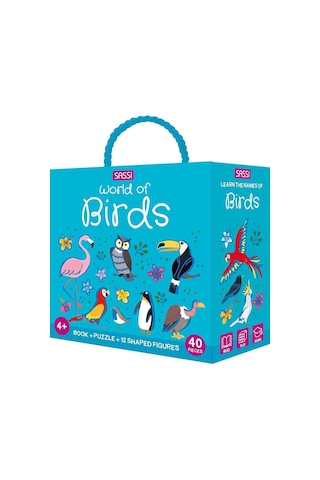 World Of Birds - Book And Puzzle Canlı Renkler