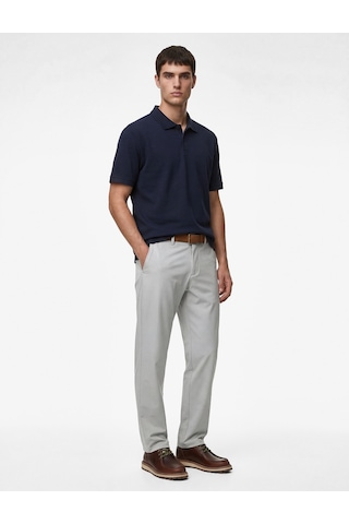 Koton Pamuklu Regular Fit Kısa Kollu Düğmeli Polo Yaka Tişört Lacivert 6sam10290mk