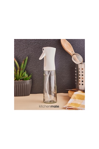 Sprey Yağdanlık Sıvı Yağ Spreyi Yağlık Air Fryer Da Yağ Tasarruf Edin Zeytinyağı Için Beyaz 300ml Beyaz