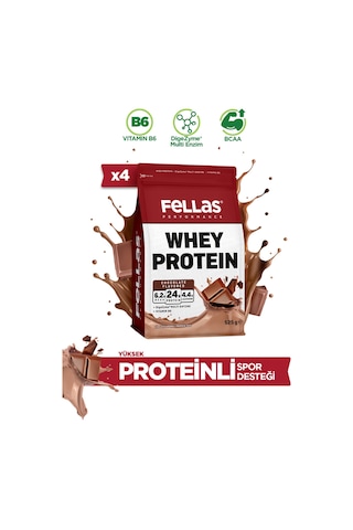Whey Protein Tozu Çikolata Aromalı 525 G X 4 Adet Çikolata