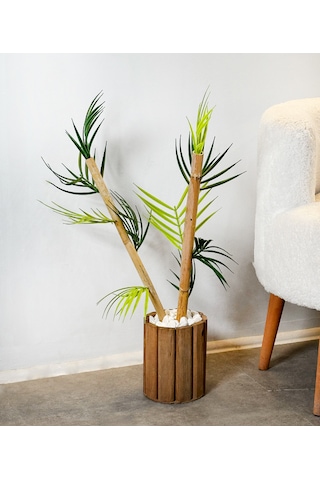 Yapay Ağaç Saksılı Çiçek Dekoratif Saksılık 2151