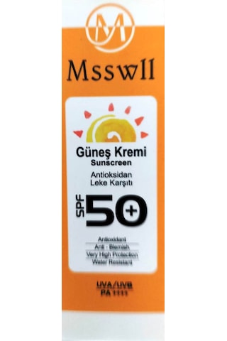 Misswell Güneş Kremi SPF50+ 50 ML