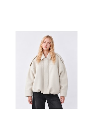 Genel Markalar Oversize Astarlı Kadın Mont Krem Krem