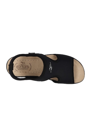 Sneaker Günlük Kadın 55 E71 La Fly Flot Cloth Sandal Black Siyah