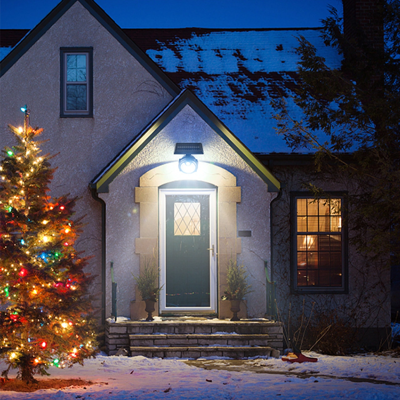 Xindoker Güneş Enerjili Duvar/toprak Takımı Işığı 36 Led, Ip65 Koruma, 3 Aydınlatma Modu, 2x1200mah Batarya, 270 Algılama