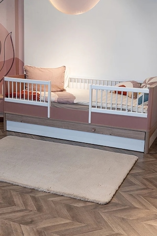 Apex Polo 8707 Vizon Peluş Düz Şekilli Halı Vizon