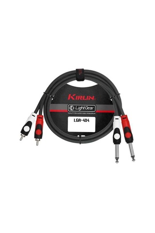 Kirlin 3Mt Patch Kablo (2X1-4" Mono - 2Xrca)