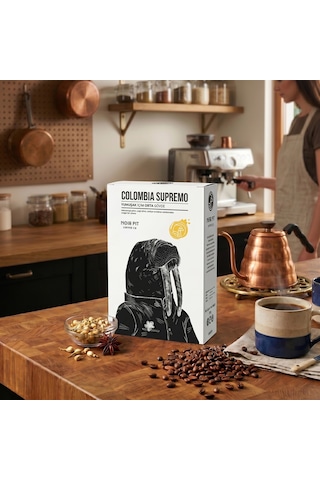 Noir Pit Coffee Co.colombia Supremo Ve Ethiopia Çekirdek Kahve 2x250 G Diğer
