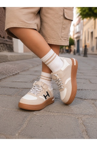 Mini Bonito Kız Erkek Çocuk Günlük Sneakers Spor Ayakkabı Şık Ve Rahat Çocuk Ayakkabısı Beyaz