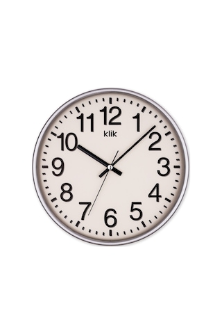 Venüs Gümüş Minimalist Duvar Saati Gümüş