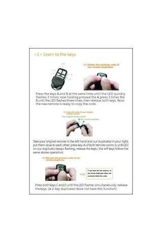 Akıllı Kopyalanabilir Araba Ve Garaj Kumandası 433Mhz-İnce